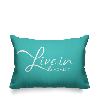 Aspire Live in the Moment Outdoor Rectangular Pillow Cover & Insert