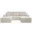 Canapé modulaire en forme de U Koli Boneless, canapé modulaire à compression, velours côtelé-953082221-953082219