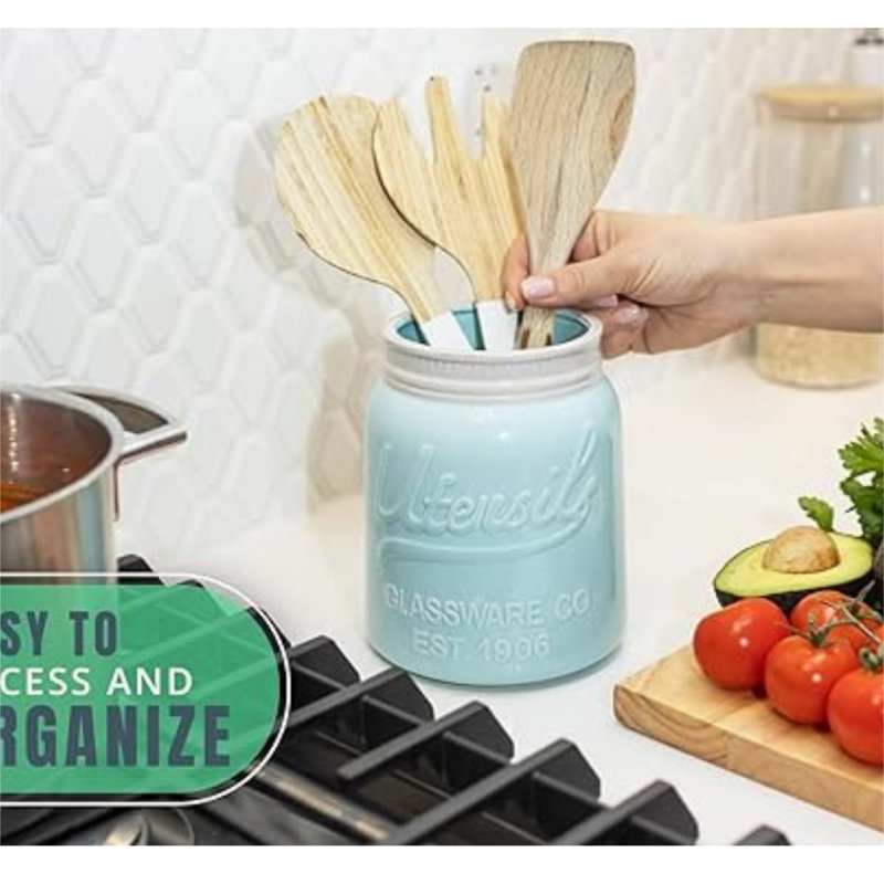 Ceramic Round Utensil Holders/Pots/Jars