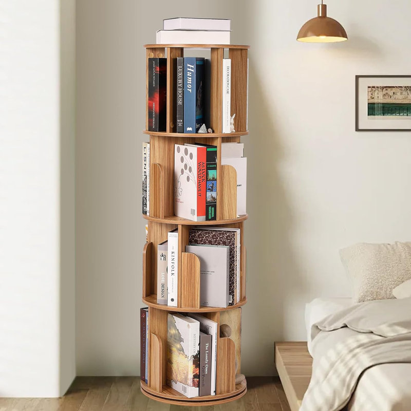 129.5cm H x 39.9cm W Corner Bookcase, Brown