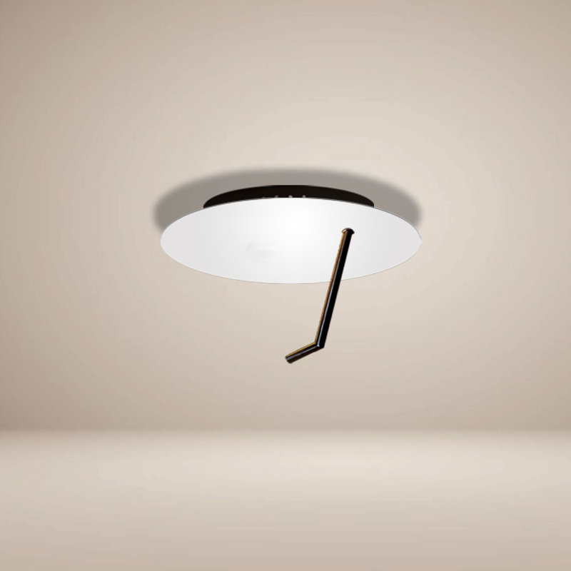 Hook LED wall lamp, White, 25cm H x 35cm W x 40cm D