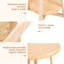 Tray Top Cross Legs End Table