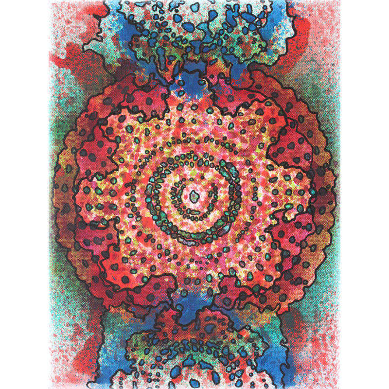 Stain 27 Print by Katie Schutte, 31.25" H x 25.25" W