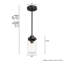 Luminaire suspendu en pot 1 lumière Devon Park-46286965