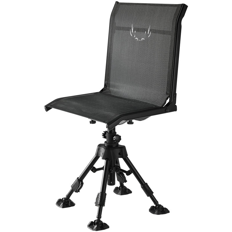 Fauteuil de chasse pivotant à 360 ° avec pieds réglables