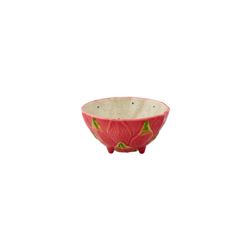 Tropical Fruits Earthenware Dessert Bowl