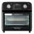 12.5 Quart 7-in-1 Convection Toaster Oven, 1500W, 5 Pre-set Menus, Roast, Bake, Grill, Broil, Toast, Dehydrate, Defrost, Stainless Steel, Black