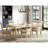 Table with Leaf - Whitewash