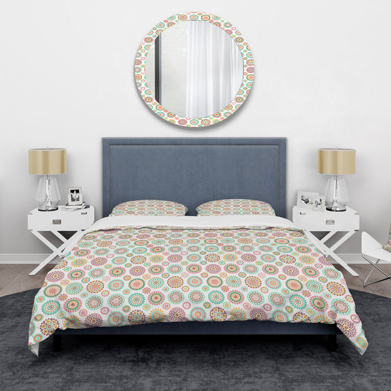 Ensemble de housse de couette en microfibre Petru, Housse de couette très grand + 2 très grandes ta