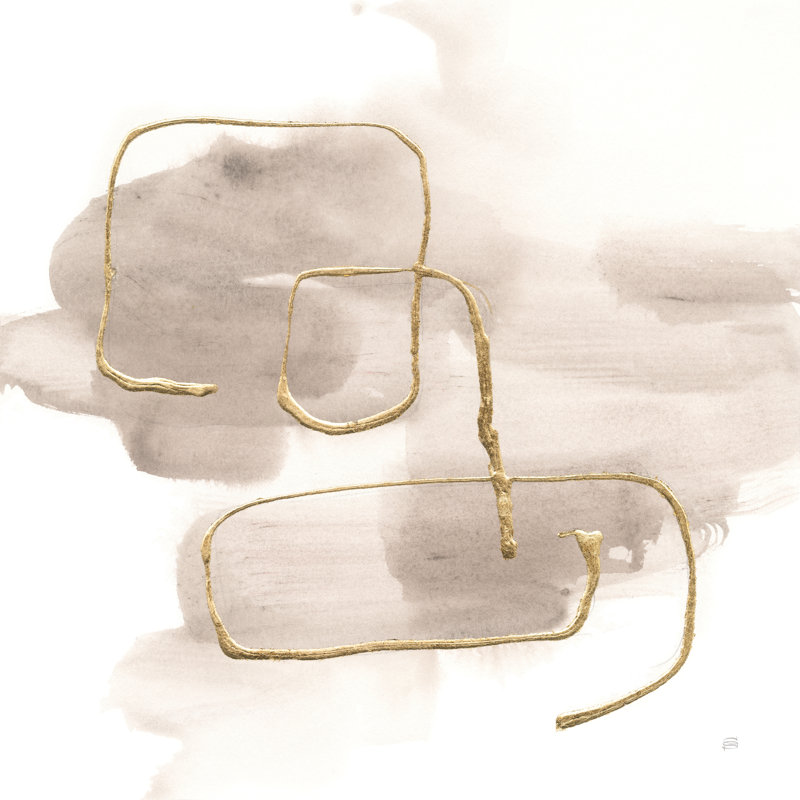 Gris chaud doré I, H 12 po x l 12 po x P 1,25 po