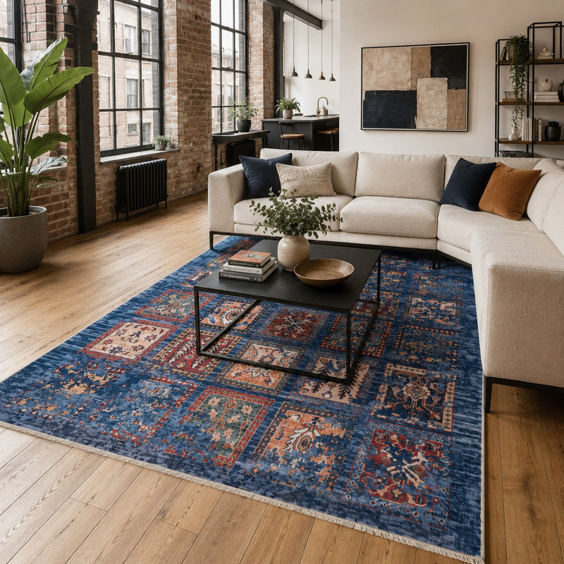 Trellis Cotton and Chenille Flatweave Area Rug, 200 x 300 cm