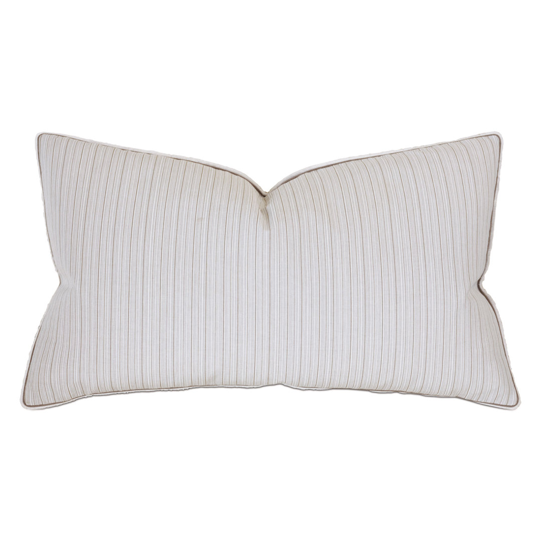 Sconset Salmon Pinstripe Sham Thom Filicia Home Collection by Eastern Accents 