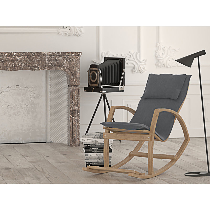 Chaise berçante moderne (y compris la chaise), Gris foncé