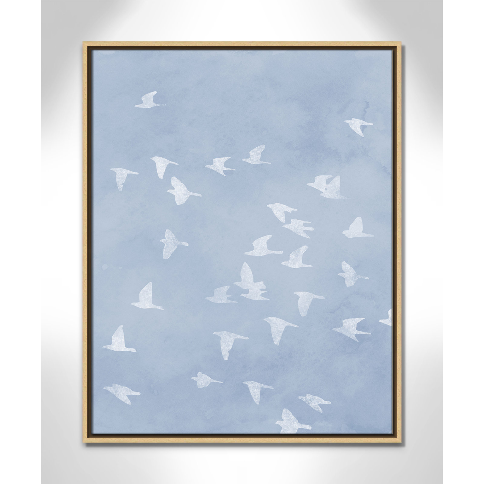 Flying Friends Print by Marcus Prime, 23.5'' W x 29.5'' H, Natural Floater