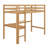 High Loft Bed, Wood Loft Bed With Safety Guardrail, Built-In Desk, Ladder-636454897