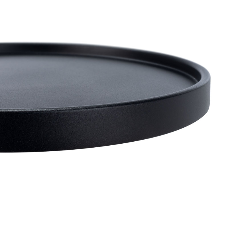 Table de bout en acier C, Black