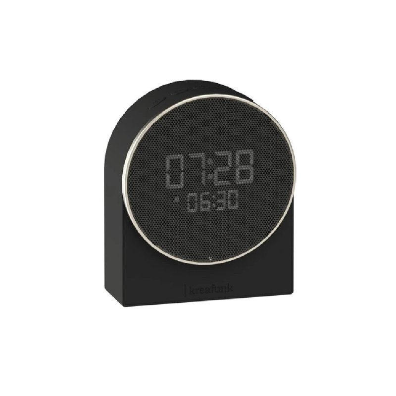  Ivy Alarm Clock with Bluetooth Speaker - Ivory Sand, Black
