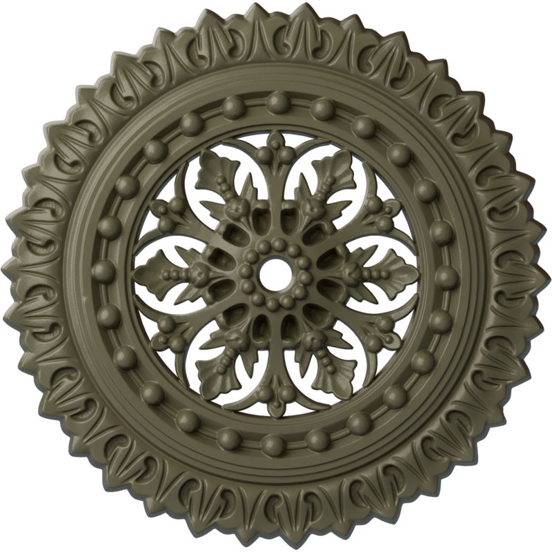Médaillon de plafond H 18 1/2 po x l 18 1/2 po x P 1 1/2 po Sellek, Pierre Spartan