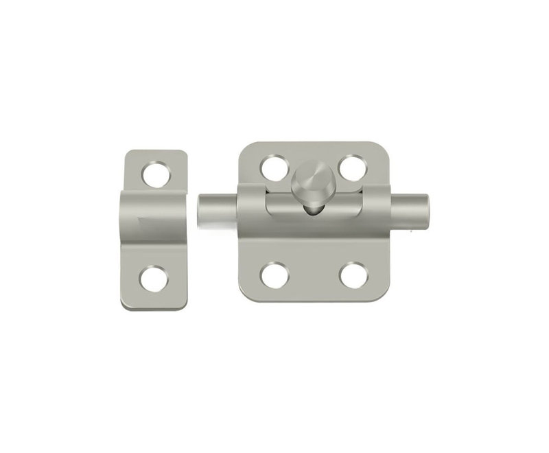 Deltana 2BBU26 2" Barrel Bolt in Polished Chrome, Satin Nickel