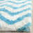 Barcelona Shag Hand Tufted Performance Chevron Rug-12414459