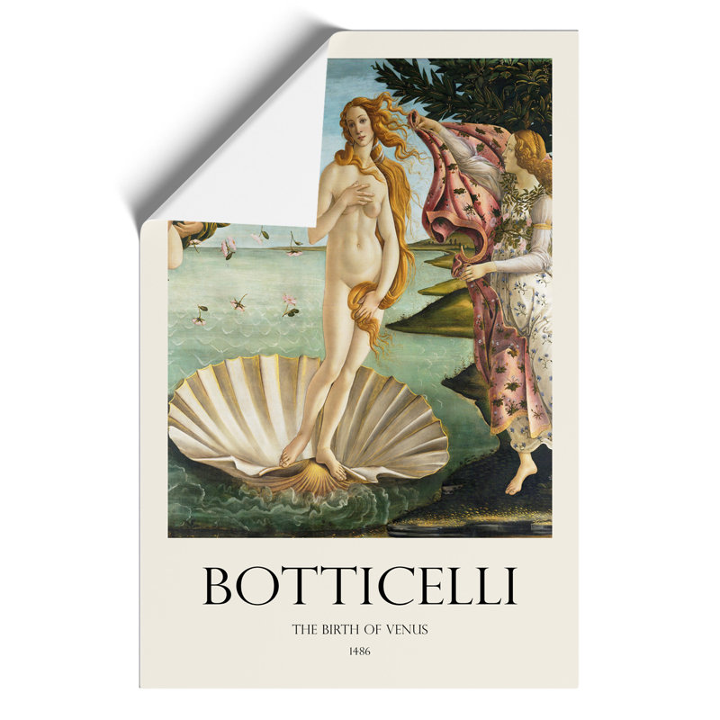 Birth of Venus Print by Sandro Botticelli - Wall Art, 30cm H x 21cm W x 0.1cm D