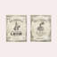 «Belle Elegance Parfum», ensemble de 2 impressions sur toiles tendues