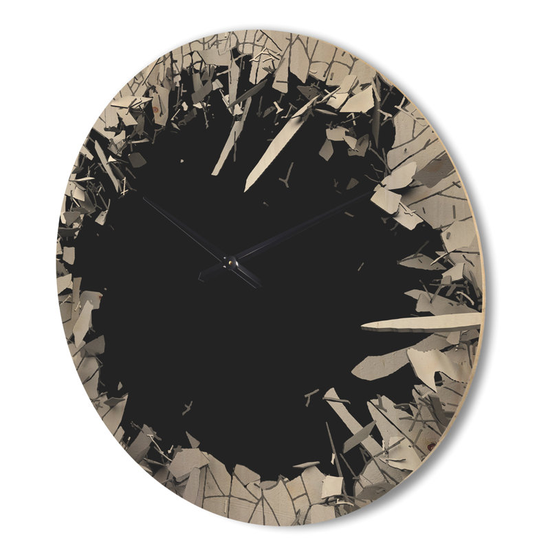 Horloge murale abstraite, Grand