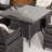 Square Rattan Patio Dining Table