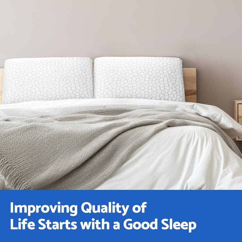 Oreiller en mousse à mémoire de forme avec housse lavable pour tous les dormeurs