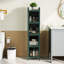 Armoire moderne en verre à quatre niveaux avec rangement à cinq niveaux-1358475920