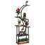 Support à plantes à 8 niveaux pour l'intérieur, tablette pour plantes de 62 po de hauteur, support en forme de S pour plusieurs plantes, support pour plante d'angle avec cadre en acier noir pour la maison, le patio, le balcon, finition carbonisée-2091666595