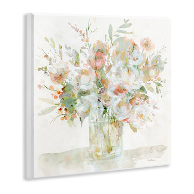 Spring Pastels Bouquet Wall Plaque Art, design by Carol Robinson