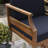 Arlen Outdoor Navy Blue Club Chair
