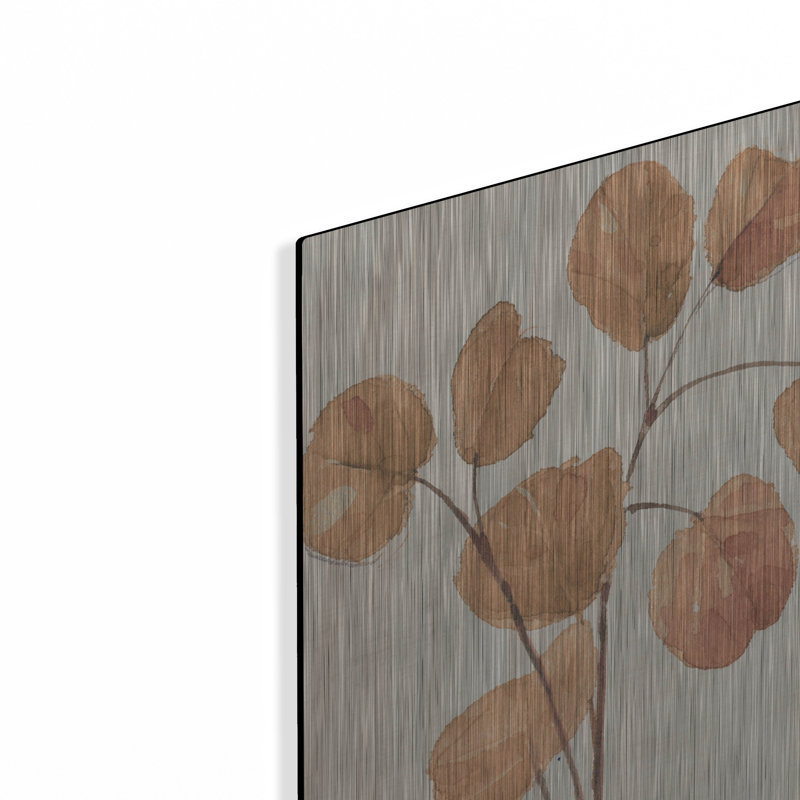  «Soft Terracotta Mixed Greens LIX» par Lisa Audit, art mural en métal, 16 po x 48 po, H 36 po x l 12 po