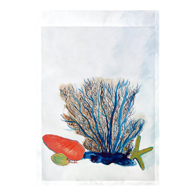 Drapeau de jardin Rubio Coral and Shells