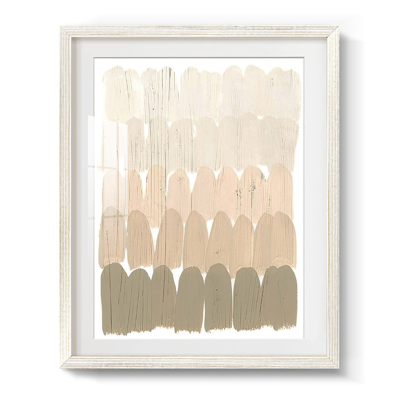 Earth Tone Swatch I - Impression encadrée, H 28,5 po x l 20,5 po, Blanc
