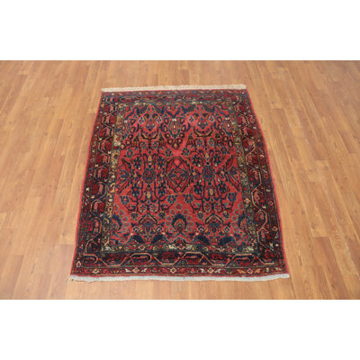Antique Vegetable Dye Traditional Rug 4x5