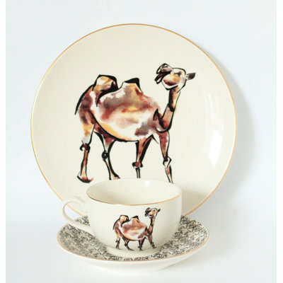 Aybri 12 Piece Porcelain China Dinnerware Set - Service for 4