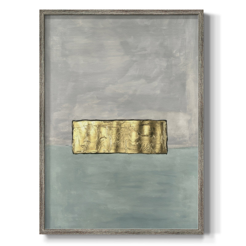 Colorfield Compliment II Framed Print - Solid Wood, 11" H x 9" W