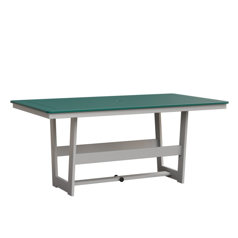 Table de salle à manger rectangulaire Linets Marine, Sarcelle