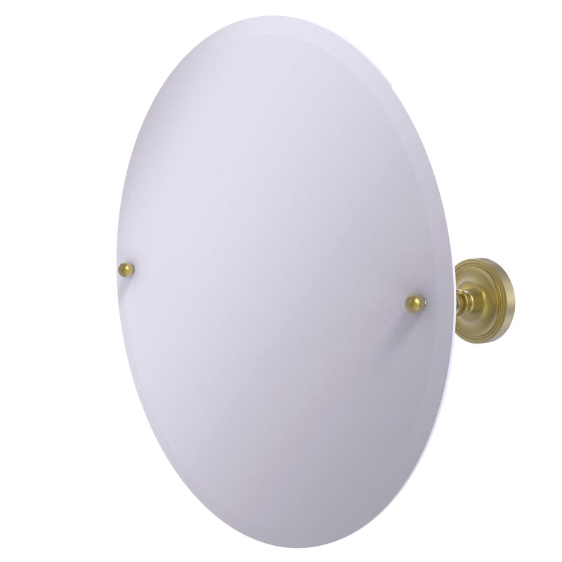 Miroir rond 22 po Gober, Laiton satiné
