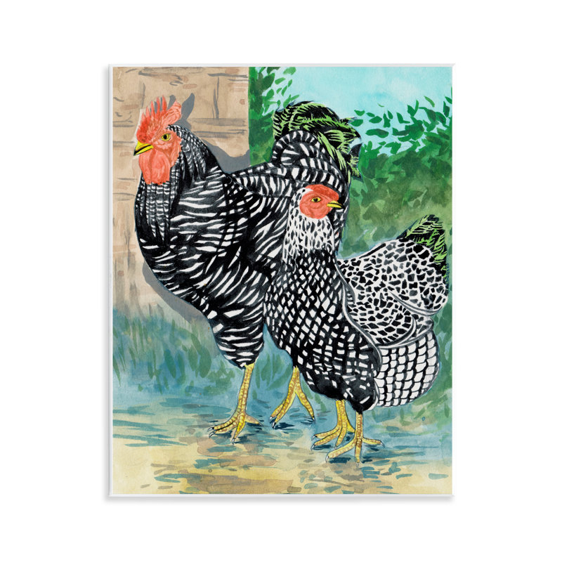Paire de coqs traditionnels par Melissa Wang