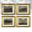 Ensemble de 4 reproductions encadrées de paysage rétro Lxxxiv-99374492
