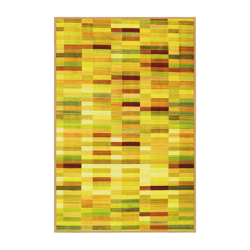 Jay-Christopher Performance Striped Indoor Rug, Rectangle 6' x 9'
