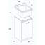 450mm Free-standing Single Vanity Unit