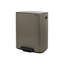 Brabantia Bo Step On Dual Compartment Recycling Trash Can, 2 x 8 Gallon (2 x 30 Litre)-67100221