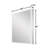 Azamat 30"H Recessed or Surface Mount Frameless LED Medicine Cabinet With  Adjustable Shelves-1977966240-1977966241