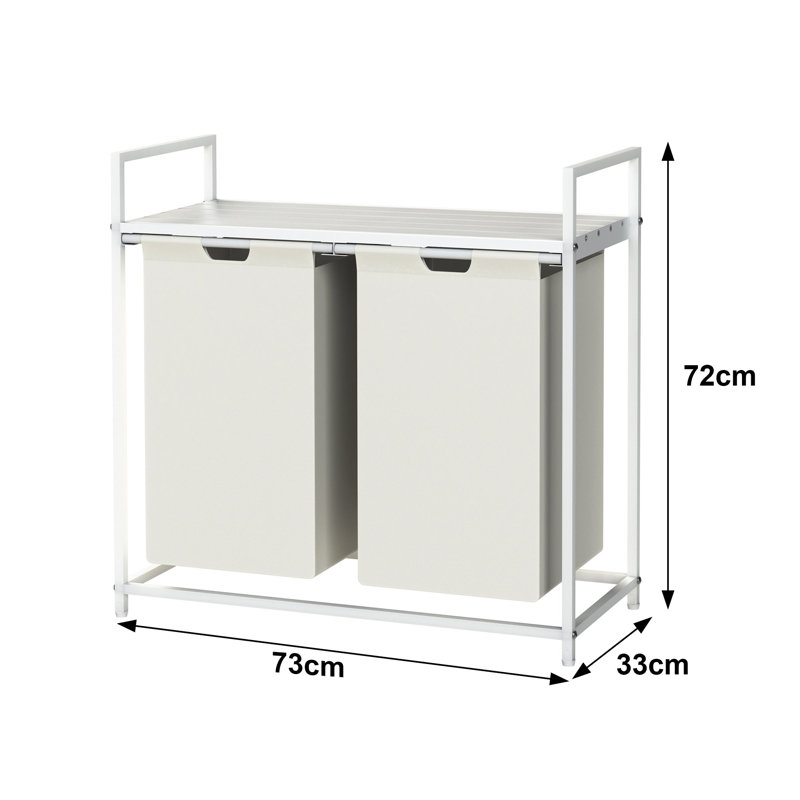 Laundry Hamper, White