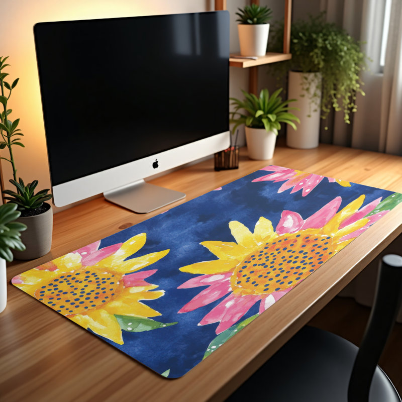 Polyester Desk Pad, 14.4x12.1