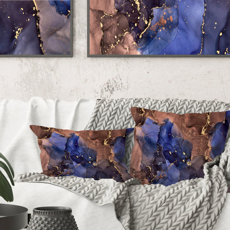 Coussin 12 "x 20" Blue Luxury